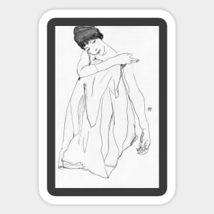 Dancer by Egon Schiele Sticker